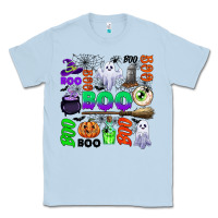 Dusty Blue boo halloween Classic Tee - CowGirlArtShop