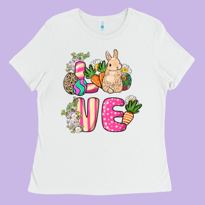 Love Easter Day Ladies Tee Designed By Howdyjamesfarm