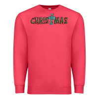 Cardinal christmas cross Premium Sweatshirt - AdoDesignShop