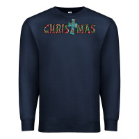 Navy christmas cross Premium Sweatshirt - AdoDesignShop