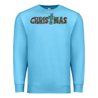 Ocean Blue christmas cross Premium Sweatshirt - AdoDesignShop