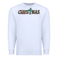 White christmas cross Premium Sweatshirt - AdoDesignShop