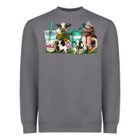 Storm cow coffee cups Heavyweight Sweatshirt - AdoDesignShop
