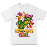 White 3rd birthday girl t rex pink Premium Tee - CowGirlArtShop