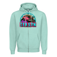 Seafoam racing season motorcycle Zipper Hoodie - AdoDesignShop