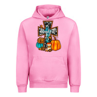 Fuchsia Pink thankful cross Urban Hoodie - JahusDesignShop