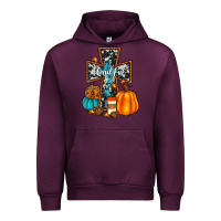 Mauve Wine thankful cross Urban Hoodie - JahusDesignShop