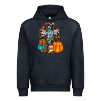 Navy thankful cross Urban Hoodie - JahusDesignShop