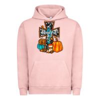 Pigment Salmon thankful cross Urban Hoodie - JahusDesignShop