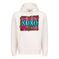 Pale Pink xoxo valentine's day pink roses and hearts Premium Hoodie - Jasminsmagicworld