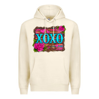 Tofu xoxo valentine's day pink roses and hearts Premium Hoodie - Jasminsmagicworld