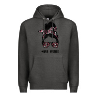 Charcoal Heather hair hustler Premium Hoodie - SublimationCraftShop