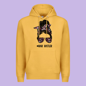 Hair Hustler Premium Hoodie Designed By Sublimationcraftshop