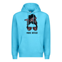 Ocean Blue hair hustler Premium Hoodie - SublimationCraftShop