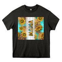 Asphalt western mother's day mama with turquoise and sunflowers and leopard tu Heavy Core Tee - TumblerDesignByShophia