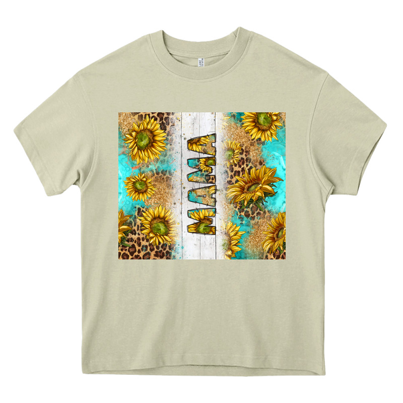 Western Mother's Day Mama With Turquoise And Sunflowers And Leopard Tu Heavy Core Tee by TumblerDesignByShophia | Teevron