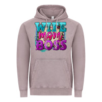 Wife Mom Boss Vintage Hoodie | Teevron