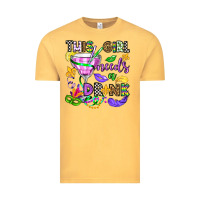 Vintage Mustard this girl needs a drink Vintage Tee - OliviaCreatesArt