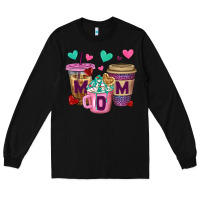 Black Western Mom Coffee Cups Long Sleeve Tee - BundleAndBundleShop