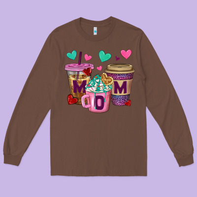 Western Mom Coffee Cups Long Sleeve Tee Designed By Bundleandbundleshop