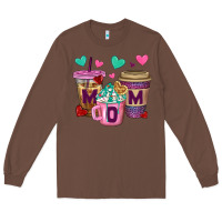 Chestnut Western Mom Coffee Cups Long Sleeve Tee - BundleAndBundleShop
