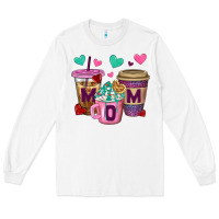 White Western Mom Coffee Cups Long Sleeve Tee - BundleAndBundleShop