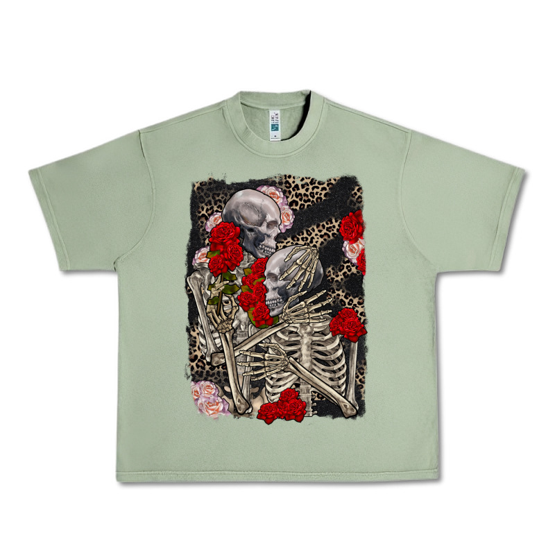 Two Skeletons Hugging Valentine's Day Urban Heavy Tee by FaDigitalArtStudio | Teevron