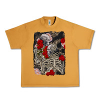 Peanut Butter Two skeletons hugging Valentine's Day Urban Heavy Tee - FaDigitalArtStudio