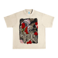 Sandshell Two skeletons hugging Valentine's Day Urban Heavy Tee - FaDigitalArtStudio
