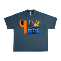 Midnight Navy Fourth Grade Urban Heavy Tee - RanaPortraitStore