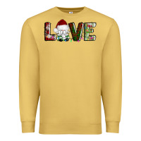 Antique Gold love christmas gnome Premium Sweatshirt - AdoDesignShop