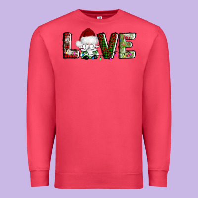 Love Christmas Gnome Premium Sweatshirt Designed By Adodesignshop