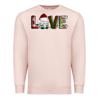 Pale Pink love christmas gnome Premium Sweatshirt - AdoDesignShop