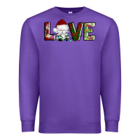 Purple love christmas gnome Premium Sweatshirt - AdoDesignShop