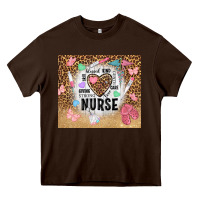 Chocolate Brown nurrse tumbler tbs Heavy Core Tee - TumblerDesignByShophia