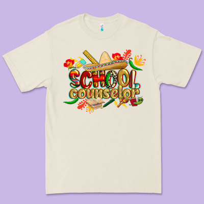 Cinco De Mayo School Counselor Premium Tee Designed By Cowgirlartshop