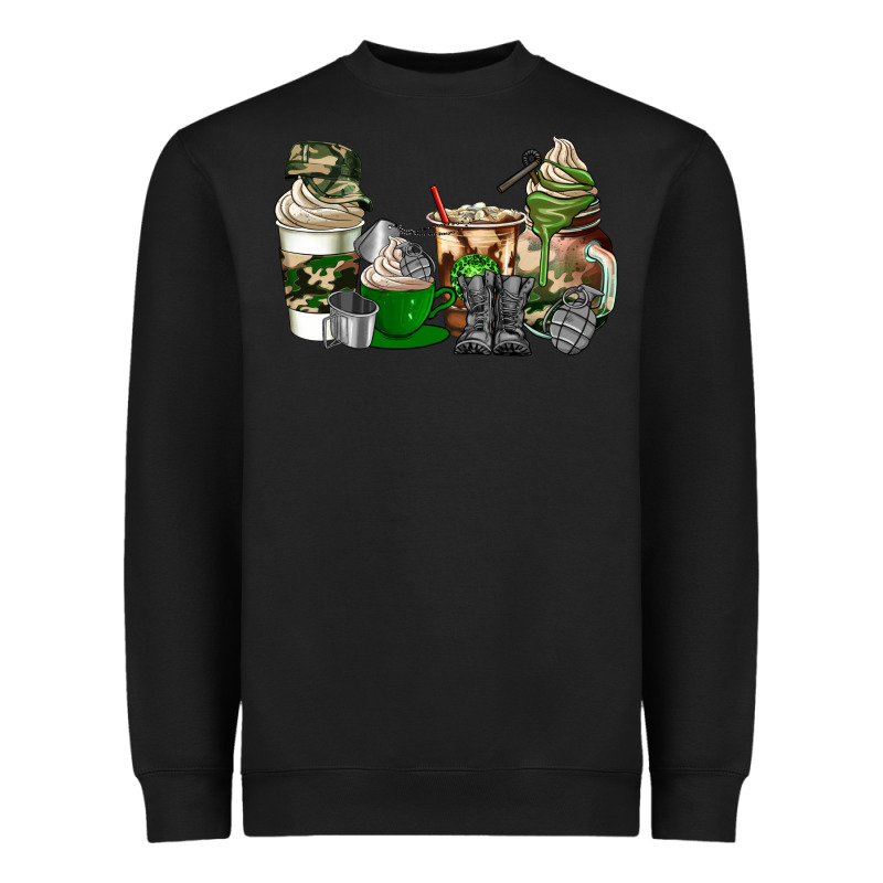 Veteran Coffee Cups Heavyweight Sweatshirt by AdoDesignShop | Teevron