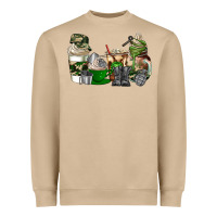 Mushroom veteran coffee cups Heavyweight Sweatshirt - AdoDesignShop