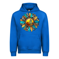 Cobalt sunset sunflower Urban Hoodie - JahusDesignShop