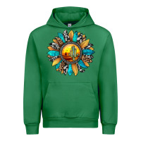 Emerald sunset sunflower Urban Hoodie - JahusDesignShop