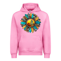 Fuchsia Pink sunset sunflower Urban Hoodie - JahusDesignShop