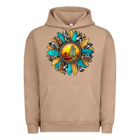 Pigment Burro sunset sunflower Urban Hoodie - JahusDesignShop
