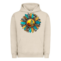 Pigment French Oak sunset sunflower Urban Hoodie - JahusDesignShop