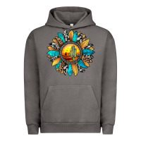 Pigment Tornado sunset sunflower Urban Hoodie - JahusDesignShop