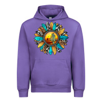 Sunset Sunflower Urban Hoodie | Teevron