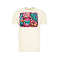Vintage Arctic valentines day coffee cup and sweets Vintage Tee - OliviaCreatesArt