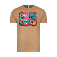 Vintage Camel valentines day coffee cup and sweets Vintage Tee - OliviaCreatesArt