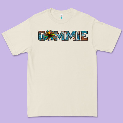 Gammie Sunflower Cowhide Premium Tee Designed By Jasminsmagicworld