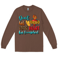 Chestnut Don't Let Your Heart Be Troupled Long Sleeve Tee - BundleAndBundleShop