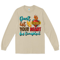Mushroom Don't Let Your Heart Be Troupled Long Sleeve Tee - BundleAndBundleShop